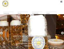 Tablet Screenshot of brauerei-scheubel.de